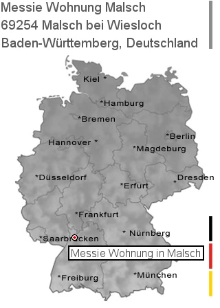 Messie Wohnung Malsch bei Wiesloch, 69254 Malsch