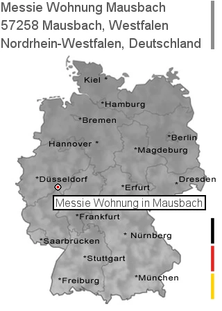 Messie Wohnung Mausbach, Westfalen, 57258 Mausbach