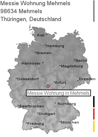 Messie Wohnung Mehmels, 98634 Mehmels