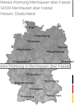 Messie Wohnung Merxhausen &uuml;ber Kassel, 34308 Merxhausen über Kassel