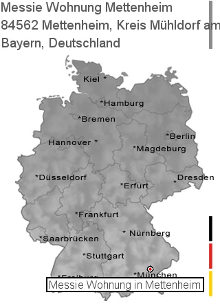 Messie Wohnung Mettenheim, Kreis Mühldorf am Inn, 84562 Mettenheim