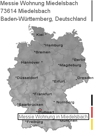 Messie Wohnung Miedelsbach, 73614 Miedelsbach