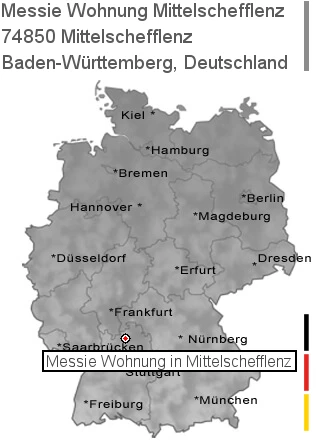 Messie Wohnung Mittelschefflenz, 74850 Mittelschefflenz