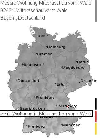 Messie Wohnung Mitteraschau vorm Wald, 92431 Mitteraschau vorm Wald