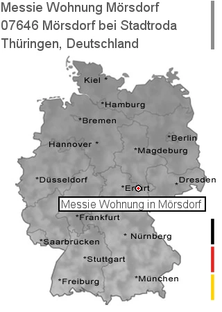 Messie Wohnung Mörsdorf bei Stadtroda, 07646 Mörsdorf