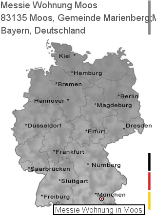 Messie Wohnung Moos, Gemeinde Marienberg;Moos, Gemeinde Westerndorf, 83135 Moos