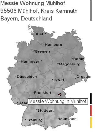 Messie Wohnung Mühlhof, Kreis Kemnath, 95506 Mühlhof
