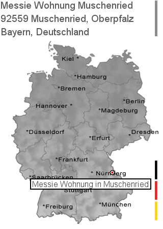 Messie Wohnung Muschenried, Oberpfalz, 92559 Muschenried