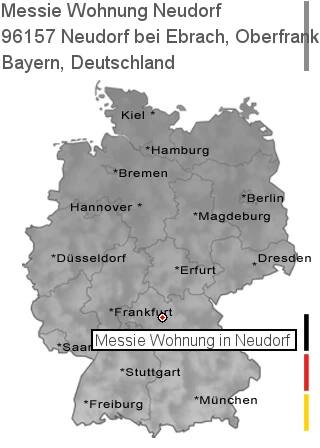 Messie Wohnung Neudorf bei Ebrach, Oberfranken, 96157 Neudorf