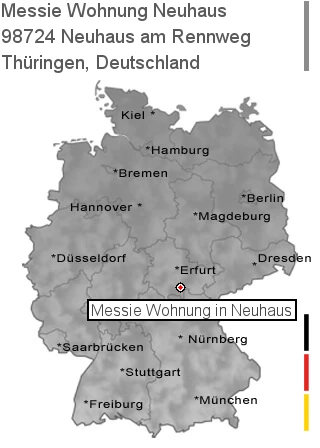 Messie Wohnung Neuhaus am Rennweg, 98724 Neuhaus