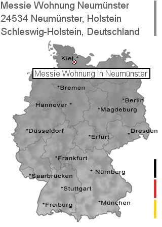 Messie Wohnung Neumünster, Holstein, 24534 Neumünster