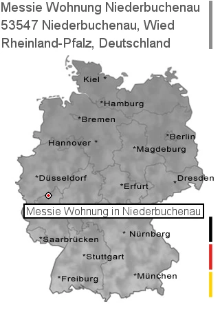 Messie Wohnung Niederbuchenau, Wied, 53547 Niederbuchenau