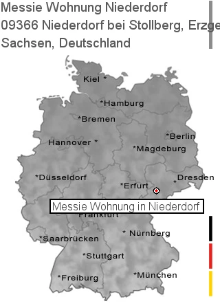 Messie Wohnung Niederdorf bei Stollberg, Erzgebirge, 09366 Niederdorf