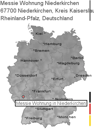 Messie Wohnung Niederkirchen, Kreis Kaiserslautern, 67700 Niederkirchen