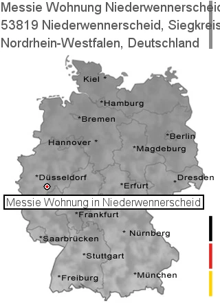 Messie Wohnung Niederwennerscheid, Siegkreis, 53819 Niederwennerscheid