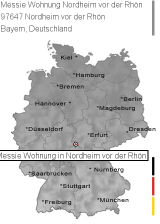 Messie Wohnung Nordheim vor der Rhön, 97647 Nordheim vor der Rhön