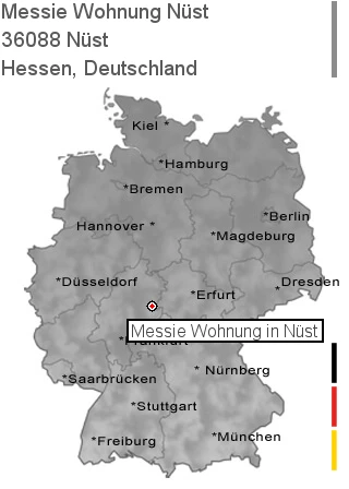 Messie Wohnung Nüst, 36088 Nüst