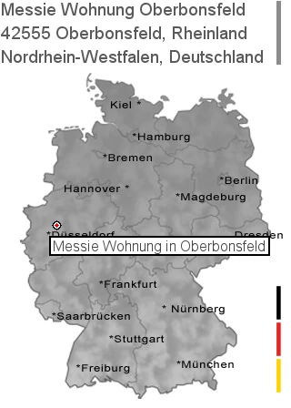 Messie Wohnung Oberbonsfeld, Rheinland, 42555 Oberbonsfeld