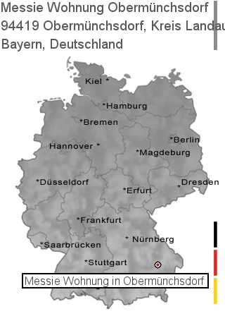 Messie Wohnung Obermünchsdorf, Kreis Landau an der Isar, 94419 Obermünchsdorf