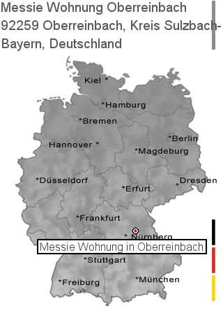 Messie Wohnung Oberreinbach, Kreis Sulzbach-Rosenberg, 92259 Oberreinbach
