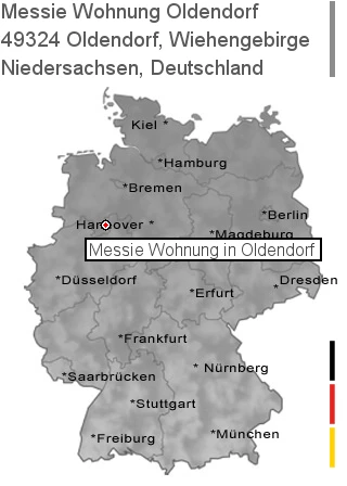 Messie Wohnung Oldendorf, Wiehengebirge, 49324 Oldendorf