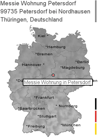 Messie Wohnung Petersdorf bei Nordhausen, 99735 Petersdorf