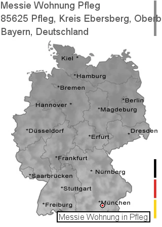 Messie Wohnung Pfleg, Kreis Ebersberg, Oberbayern, 85625 Pfleg
