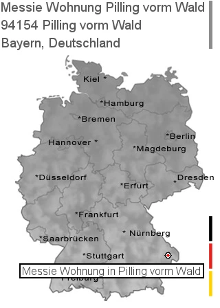 Messie Wohnung Pilling vorm Wald, 94154 Pilling vorm Wald
