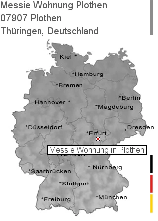 Messie Wohnung Plothen, 07907 Plothen