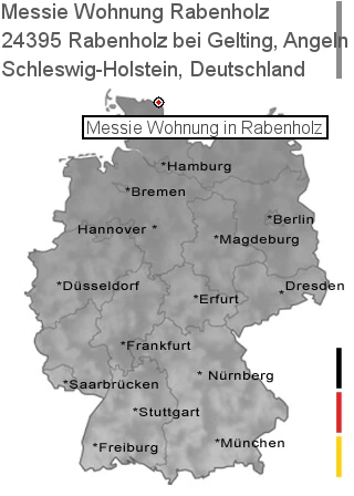 Messie Wohnung Rabenholz bei Gelting, Angeln, 24395 Rabenholz