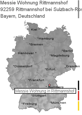 Messie Wohnung Rittmannshof bei Sulzbach-Rosenberg, 92259 Rittmannshof