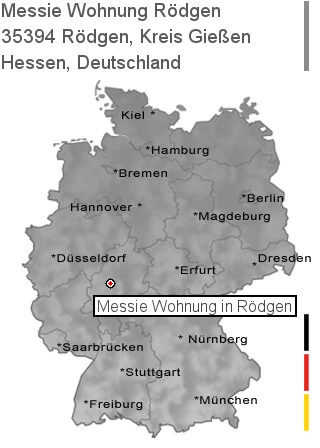 Messie Wohnung Rödgen, Kreis Gießen, 35394 Rödgen