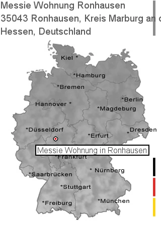Messie Wohnung Ronhausen, Kreis Marburg an der Lahn, 35043 Ronhausen