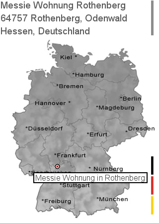 Messie Wohnung Rothenberg, Odenwald, 64757 Rothenberg
