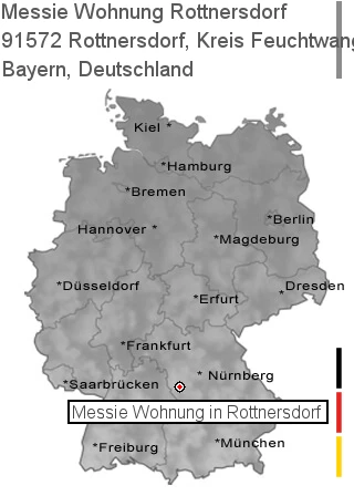 Messie Wohnung Rottnersdorf, Kreis Feuchtwangen, 91572 Rottnersdorf