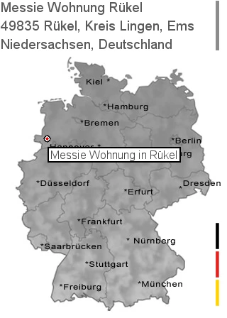 Messie Wohnung Rükel, Kreis Lingen, Ems, 49835 Rükel
