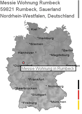 Messie Wohnung Rumbeck, Sauerland, 59821 Rumbeck