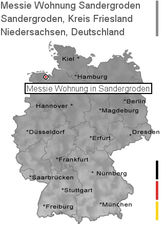 Messie Wohnung Sandergroden, Kreis Friesland