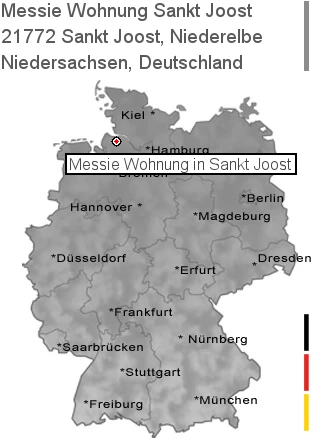 Messie Wohnung Sankt Joost, Niederelbe, 21772 Sankt Joost