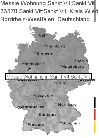 Messie Wohnung Sankt Vit;Sankt Vit, Kreis Wiedenbr&uuml;ck, 33378 Sankt Vit;Sankt Vit