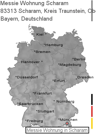 Messie Wohnung Scharam, Kreis Traunstein, Oberbayern, 83313 Scharam