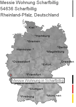 Messie Wohnung Scharfbillig, 54636 Scharfbillig