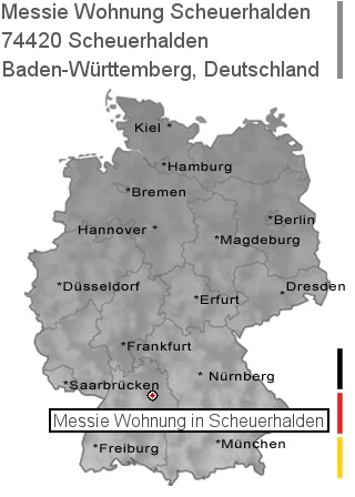 Messie Wohnung Scheuerhalden, 74420 Scheuerhalden