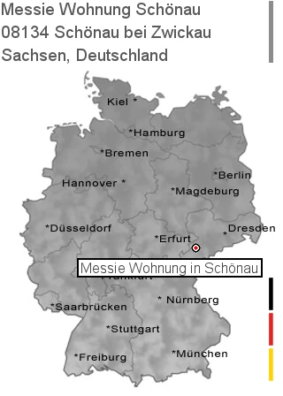 Messie Wohnung Schönau bei Zwickau, 08134 Schönau