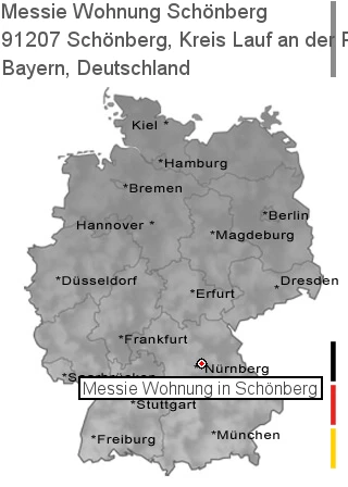 Messie Wohnung Schönberg, Kreis Lauf an der Pegnitz, 91207 Schönberg