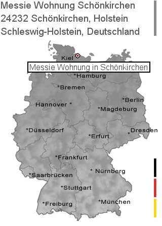 Messie Wohnung Schönkirchen, Holstein, 24232 Schönkirchen