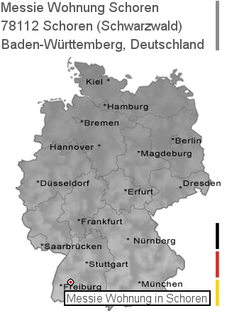 Messie Wohnung Schoren (Schwarzwald), 78112 Schoren