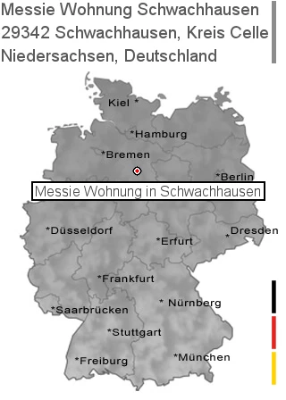Messie Wohnung Schwachhausen, Kreis Celle, 29342 Schwachhausen