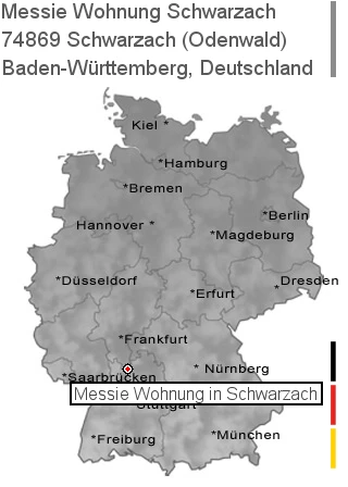 Messie Wohnung Schwarzach (Odenwald), 74869 Schwarzach