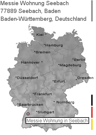 Messie Wohnung Seebach, Baden, 77889 Seebach